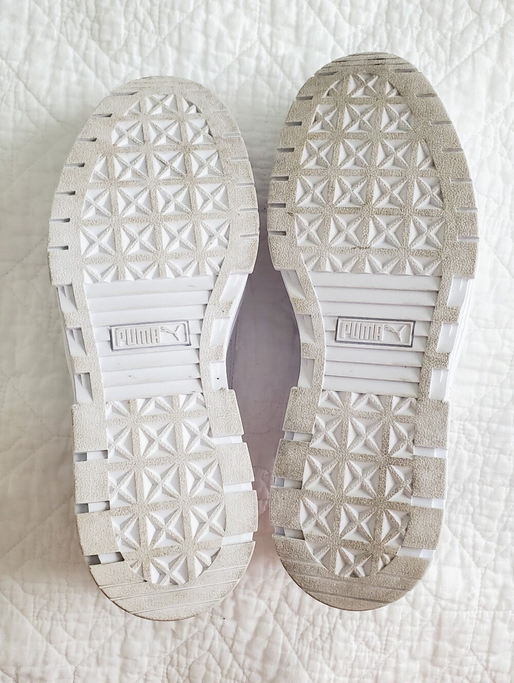 Puma Mayze Glow Sneakers in White and Metallic - Picture 8 of 13